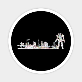 Tokyo japan skyline subway map Magnet